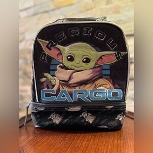 Disney Star Wars The Mandalorian Baby YODA Lunch Box Bag Precious Cargo EUC